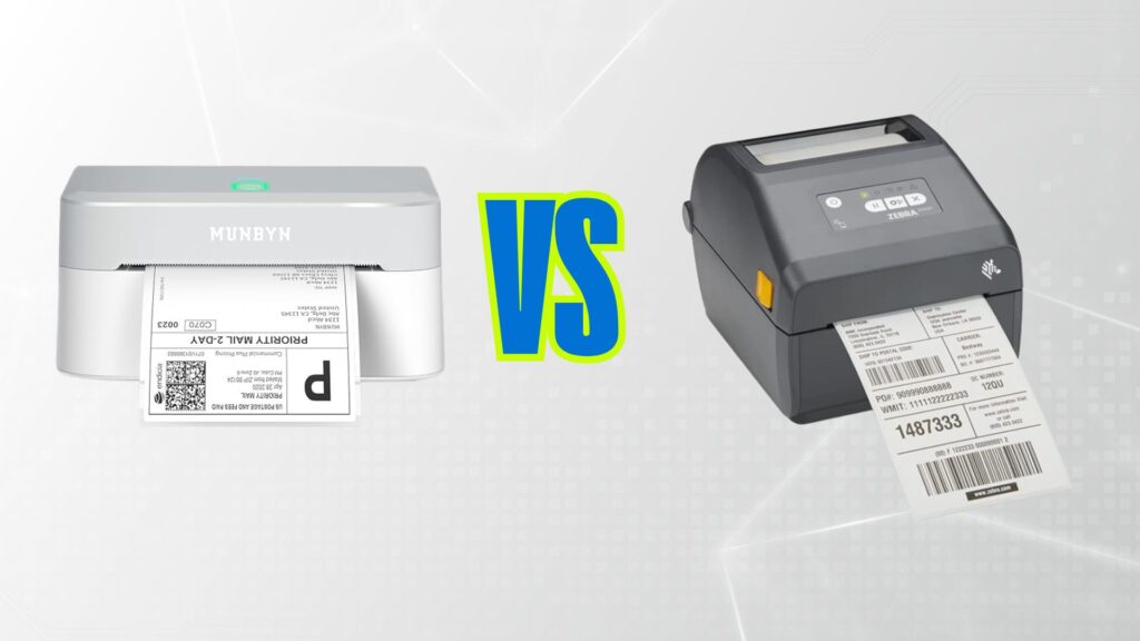 MUNBYN RealWriter 403B vs Zebra ZD421d