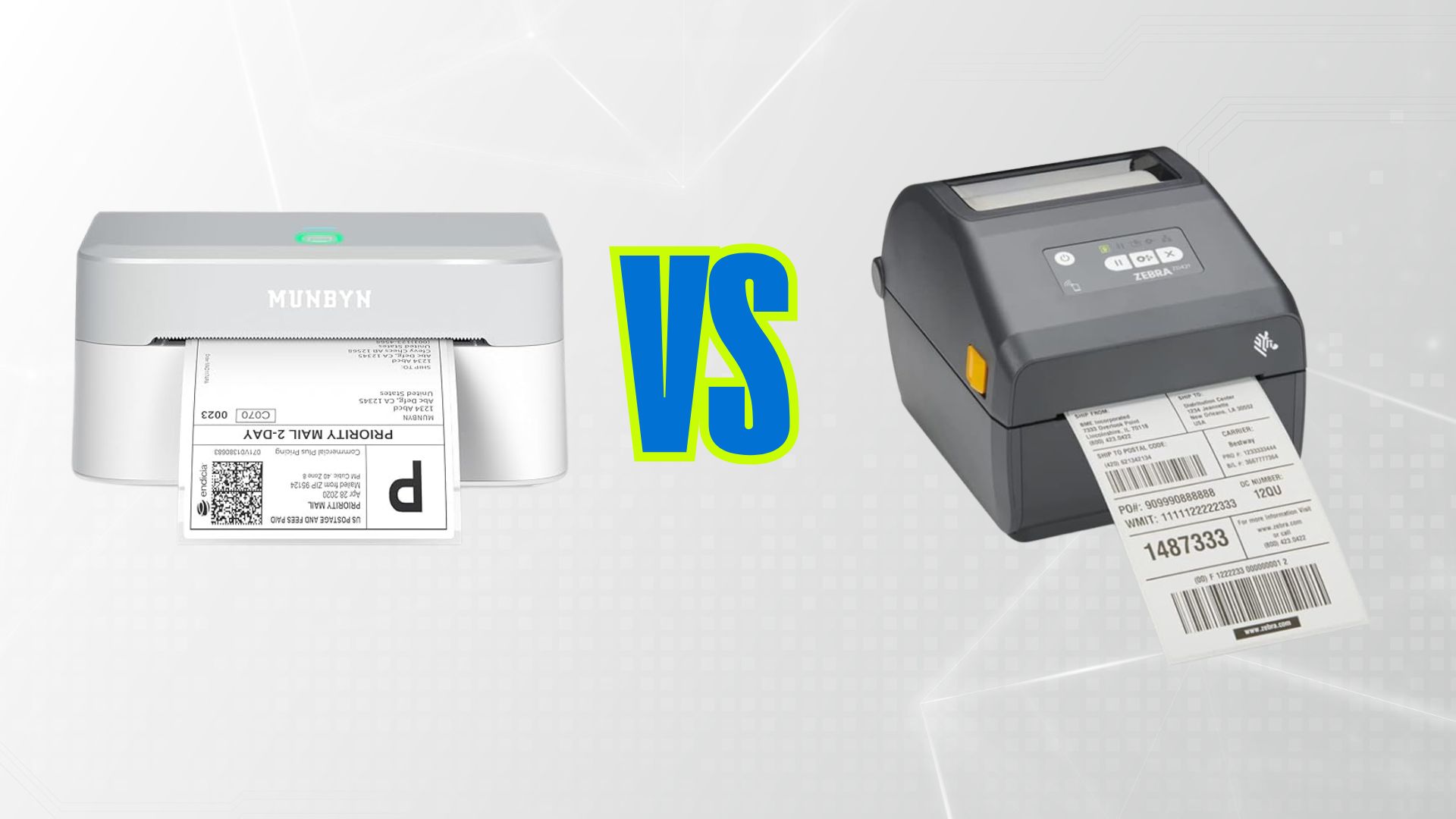 MUNBYN RealWriter 403B vs Zebra ZD421d
